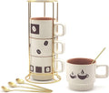 Stackable Coffee Mug Sets of 4 by MOCERAKAI