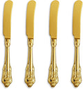 Gorgeous 4-Piece 6.9-Inch 18/10 Gold Butter Spreader Set | 18/10 Stainless by KEAWELL