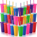 Honeydak 30 Pack Tumbler with Straw and Lid Bulk Cups by Honeydak