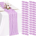 30 Pack Cheesecloth Table Runner 10FT Lilac Purple Table Runner Lavender Boho by Showgeous