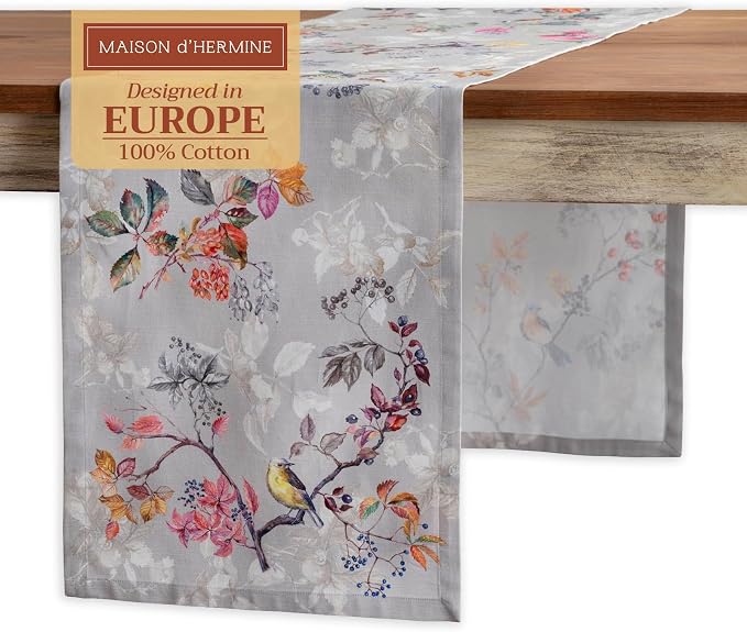Maison d' Hermine Table Runner 100% Cotton 14.50" x 108" | Table Runners 108 by MaisondHermine