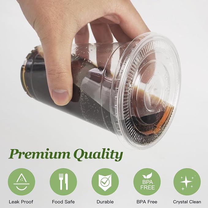 Charmount 100 Sets- 20 oz Clear Plastic Cups - Image 3