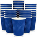 JollyPack Disposable Paper Coffee Cups, 12 oz, 60 Pack, Insulated Ripple Wall by JollyPack