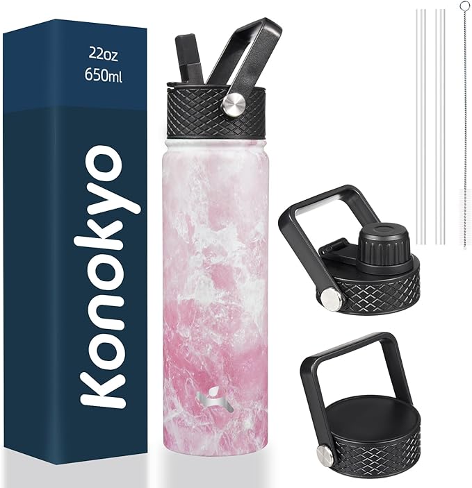 Konokyo 22 oz Insulated Stainless Steel Water Bottle by Konokyo