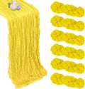 6 Pack Lemon Yellow Cheesecloth Table Runner 35 x 120 Inch | Boho Gauze Cheese by Pepmily