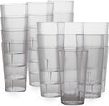 Restaurant Grade, BPA-Free 12oz Clear Plastic Cups 24pk. Super Durable by FoodRestaurantSupplies