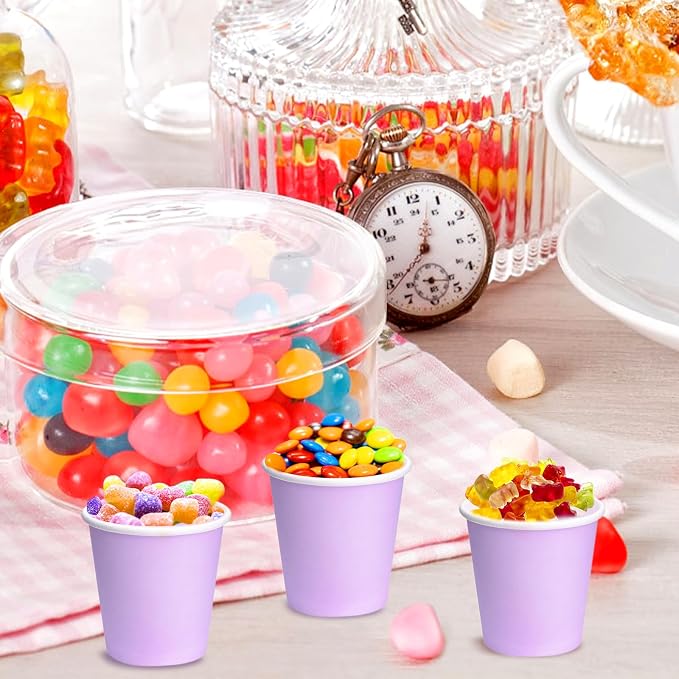 3 oz Disposable Paper Cups, 50 Pack Bathroom Cups Mouthwash Cups | Small Paper - Image 5