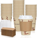 25 Pack 12 oz Disposable Cups Paper Coffee Cups by Unknown