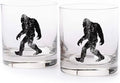 Rustic Bigfoot Whiskey Glasses – Set of 2 by Black Lantern | 11oz Heavy Base Glasses for Outdoor Lovers