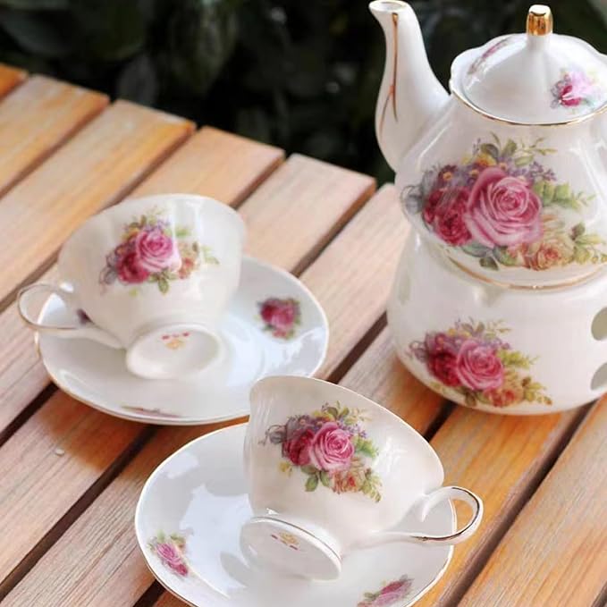 Ceramic Coffee Tea Gift Sets, European Luxury Tea Set, Suitable as A Gift - Image 3