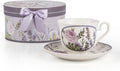 STP GOODS Bone China Tea/Coffee Cup and Saucer in Gift Box Fine Bone China by STP-Goods