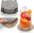 Faux Leather Drink Coasters by Chitomars