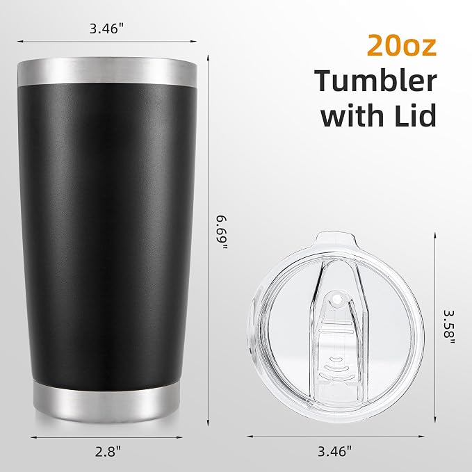 20 oz Tumbler with Lid Stainless Steel Insulated Tumblers, 1 Pack | Leak Proof - Image 5