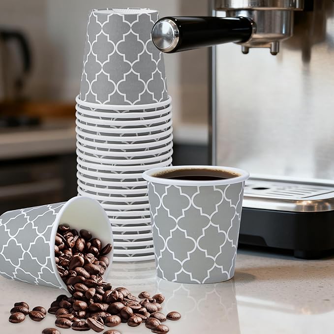 Lamosi 600 Pack 4 oz Paper Cups, Disposable Paper Coffee Cup, Small Espresso Cups for Bathroom, Mouthwash, Home, Party and Office