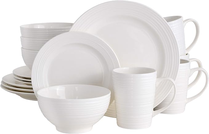 Gibson - 102504.16RM Gibson Home Amelia Court 16 Piece Dinnerware Set by GibsonHomewares