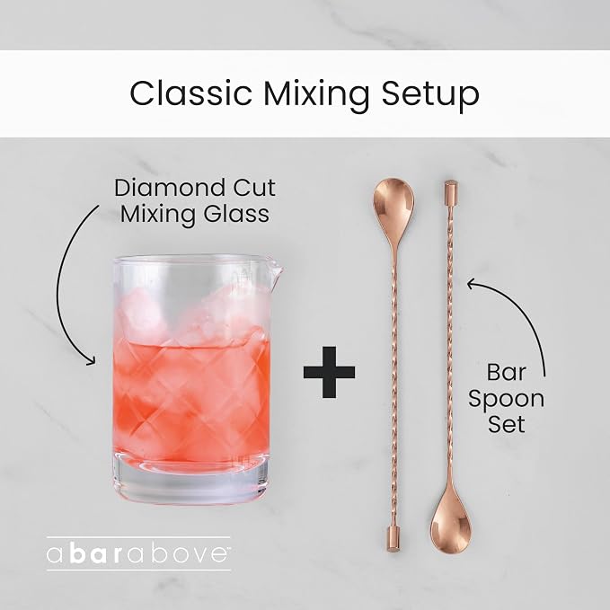 A Bar Above Cocktail Mixing Glass, Classic Style Stirring Pitcher, 18 Oz - Image 5