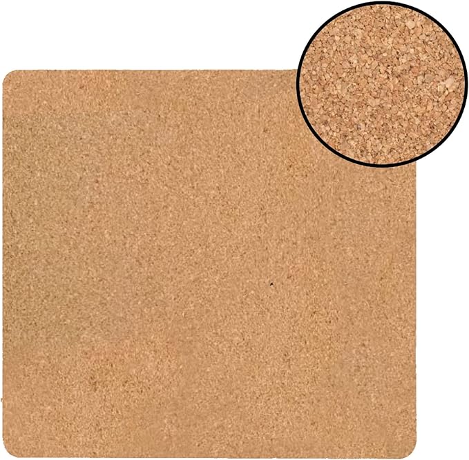 Dainty Home Black Rose Gold Marble Square Cork Placemats - Heat Resistant Placemats, Non-Slip, Easy Clean Placemats for Elegant Dining - 15"x15" Set of 2 - Perfect for Stylish, Modern Homes