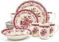 TUDOR ROYAL 24-Piece Porcelain Round Dinnerware Set, Service by TudorEngland