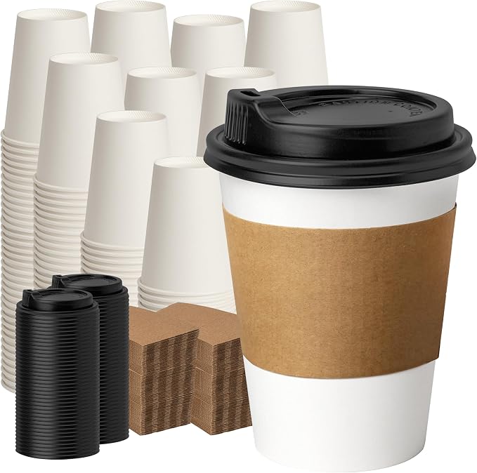 YEEHAW 12 oz 500 Pack Disposable Coffee Cups by YEEHAW