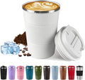 Vacuum Insulated Stainless Steel Travel Coffee Mug, Leak Proof Cup by SPLMIFA