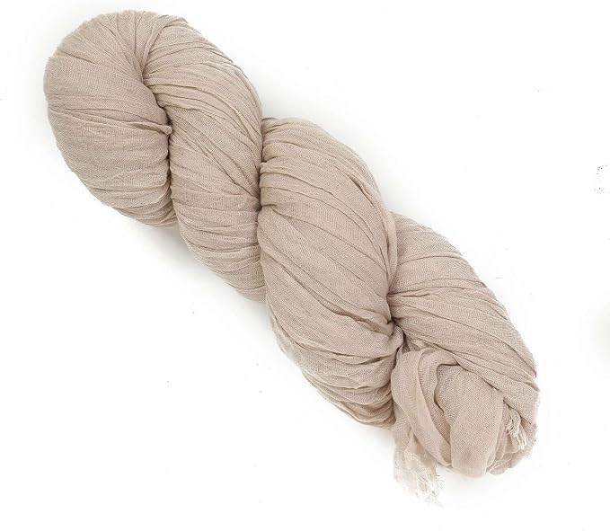 Efavormart 20ft Gauze Cheesecloth Nude Beige Wedding Arch Drapery Fabric - Image 7