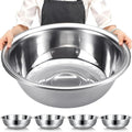 Nuogo 4 Pcs Stainless Steel Mixing Bowls Metal Mixing Bowls Extra Large Basin by Nuogo