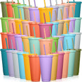 Honeydak 60 Pack Tumbler with Straw and Lid Bulk Cups by Honeydak