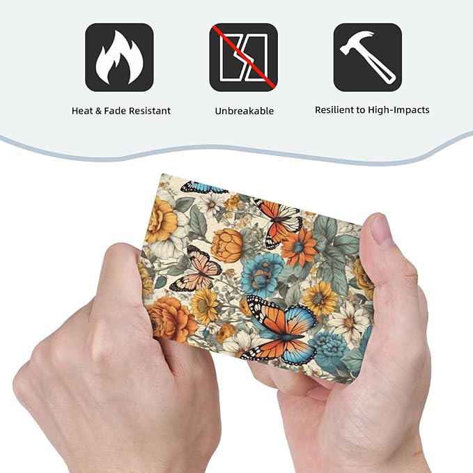 Light Switch Cover Vintage Colorful Floral Butterfly Flowers Wall Plate Cover 1 Gang Blank No Device Decorative Outlet Covers Electrical Switchplate for Bathroom Bedroom Decor