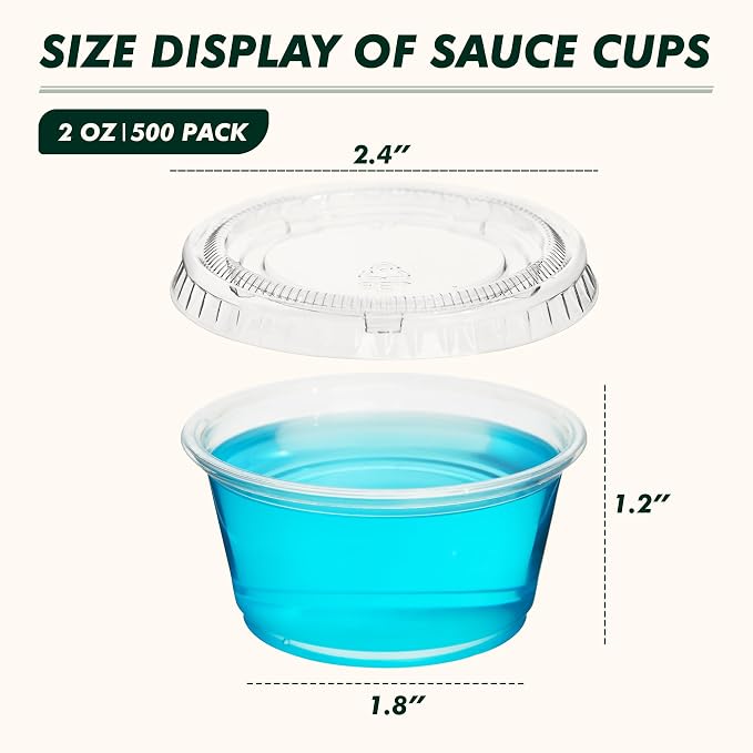 2 oz 200 Pack Jello Shot Cups - Image 2