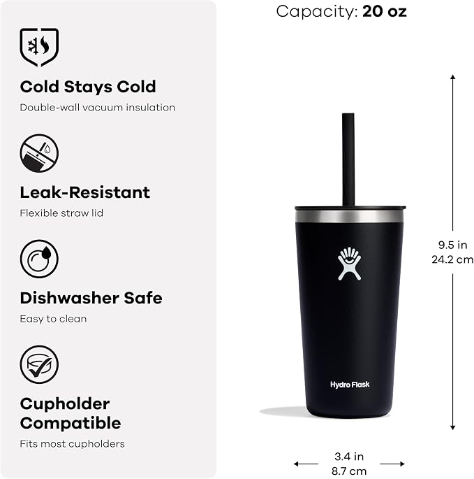 Hydro Flask 20 Oz All Around Tumbler Straw Lid Birch - Image 3