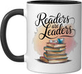 Readers Are Leaders Motivational Reading Book Quote Ceramic Mug by Unknown
