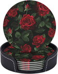 Vintage Romantic Red Roses Coasters by KiuLoam