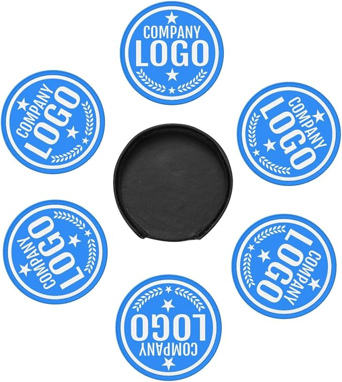 Custom Leather Coasters with Logo - Image 7