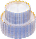 LIYH 100 Pcs Heavy Duty Clear Plastic Plates by LIYHLoveinyourheart