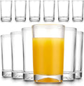 Mfacoy Small Juice Glasses Set of 6, 5.5-ounce Glass Cups, Heavy Base Small by Mfacoyisalifestylebrand