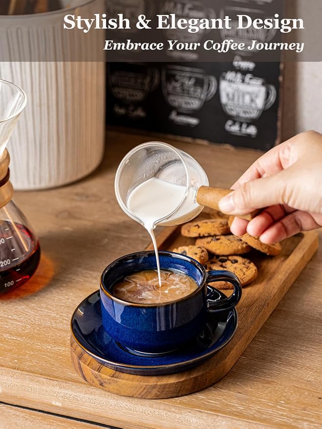 Gomakren 6oz Cappuccino Cups Set of 4 - Image 4