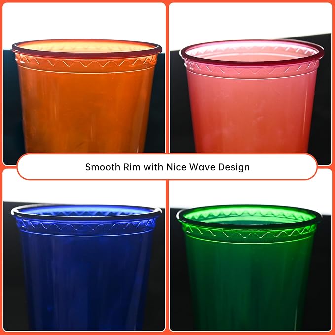 EcoDispose 40 Pack 12oz Kids Cups, Plastic Spill Proof Party Cups - Image 4