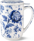AmorArc Tea Cup With Infuser and Lid, 18oz Loose Leaf Tea Mug With Steeper | by AmorArc