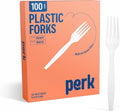 Perk Heavy‑Weight Plastic Forks, Parties & Desserts by Perk