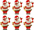 wonlex Xmas Napkin Rings Set of 6, Father Chirstmas Napkin Ring by wonlex