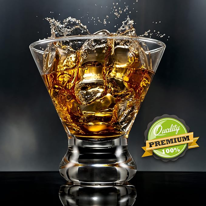 Mfacoy Martini Glasses Set of 9, Crystal Cocktail Glasses 8 Ounces, Hand Blown - Image 4