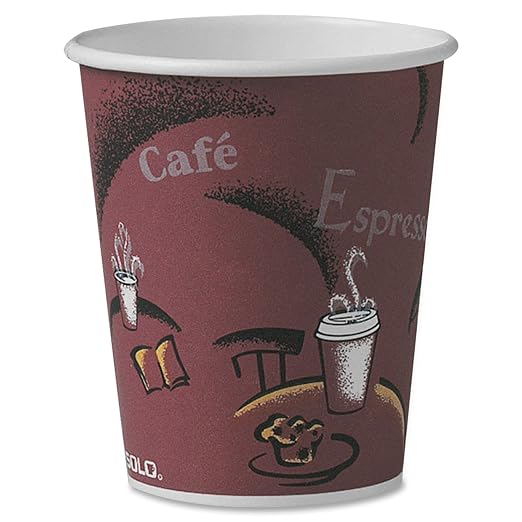 Solo OF10BI-0041 10 oz Bistro SSP Paper Hot Cup - Image 8