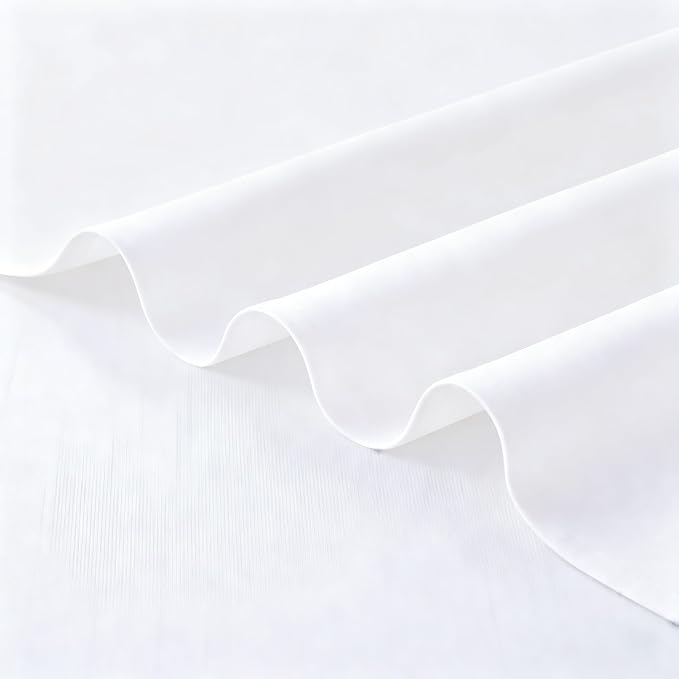 FOLINS&HOME White Waterproof Decorative Table Runner 48 Inches Long | 210GSM - Image 5