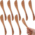 8 PCS 7.5 Inch Teak Butter Spreader Knife Set Wooden Butter Knives Teak Wood by Maxdot