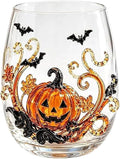 3D Halloween Artisan Glassware Collection, Halloween Artisan Glass Cups | by ALINUOYQ