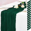 15 Pack Emerald Green Table Runner 17 x 108inch Cheesecloth Table Runner Boho by Lumaycens