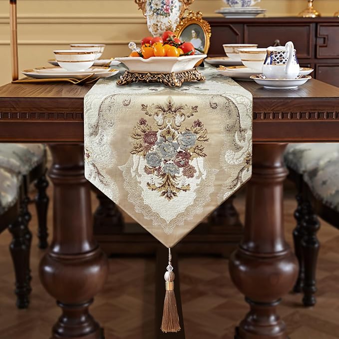 Christmas Retro Table Runner 98" Jacquard - Image 6