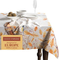 Maison d' Hermine Table Cloth Rectangle Table 100% Cotton 70 x 120 Inches Fall Tablecloth Reusable Everyday Use for Thanksgiving Christmas Decorations Dining Farmhouse Party (Oak Leaves)