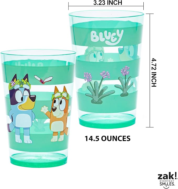 Zak Designs Bluey Nesting Tumbler Set Includes Durable Plastic Cups - Image 4