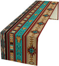 Aztec Table Runner, Ethnic Style Design Geometric Table Runners Dresser Scarves by SXXLDNG